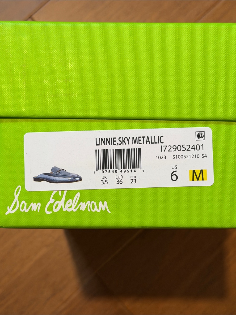 Sam Edelman Linnie Sky Metallic Loafers — Metallic Blue - Picture 2 of 4